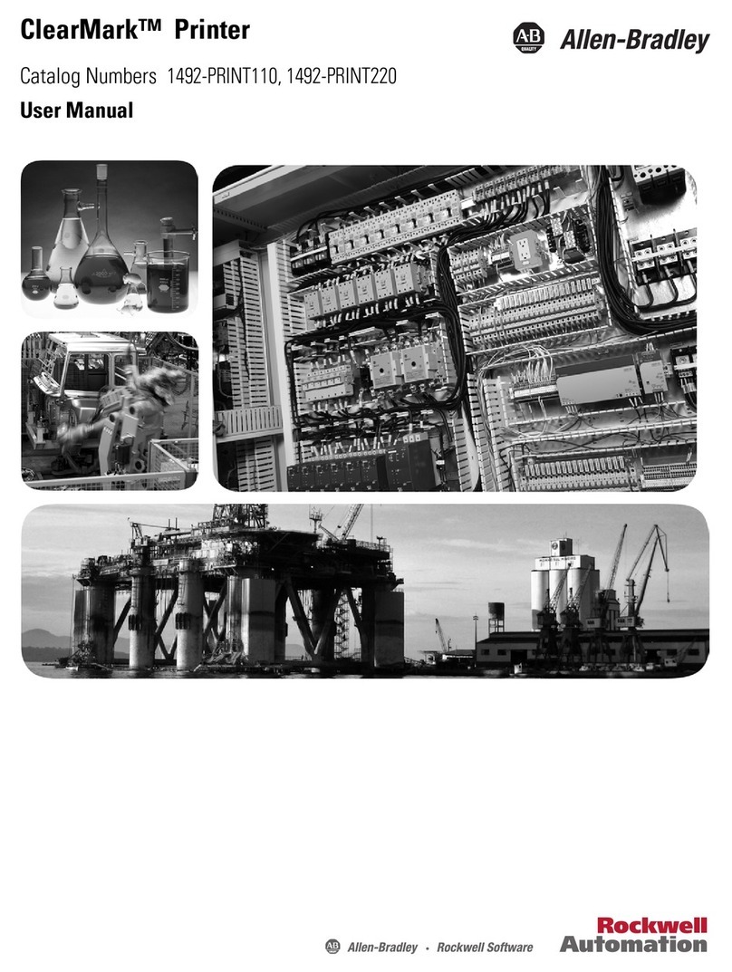 Rockwell Automation Allen-Bradley ClearMark 1492-PRINT110 user manual