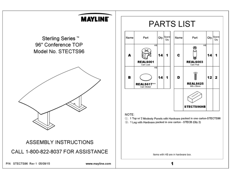 Mayline Sterling Series User manual