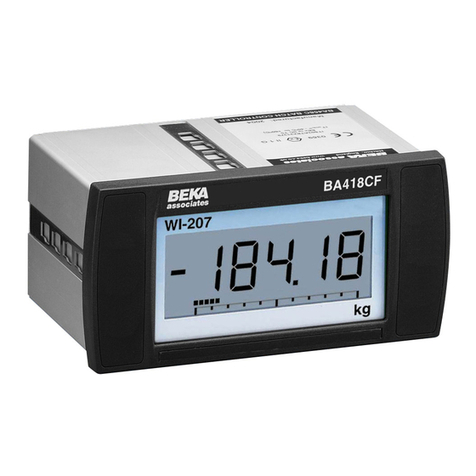 BEKA BA418CF-F Installation and operating instructions