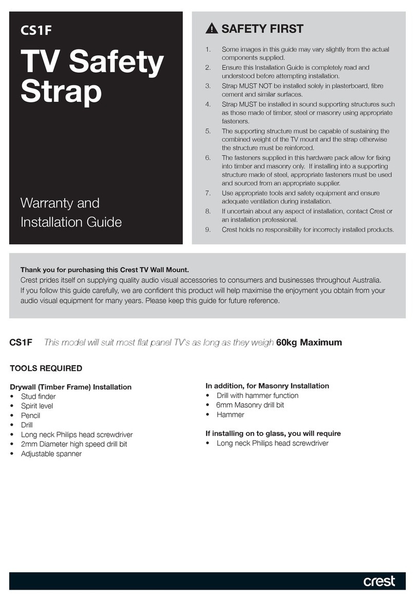 Crest Audio CS1F User manual