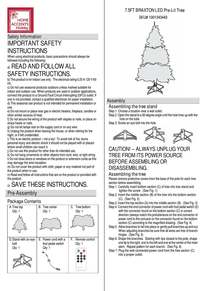 Home Accents Holiday 1001343443 quick start guide