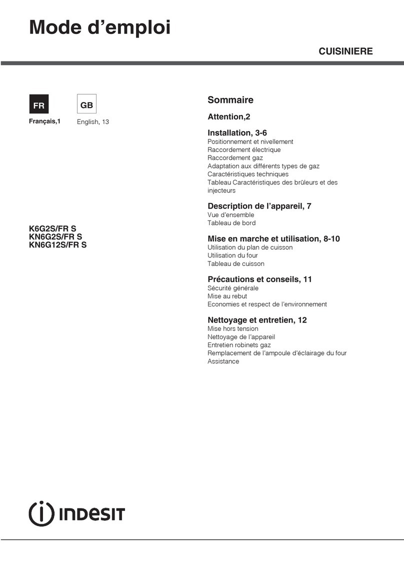 Indesit K6G2S/FR S manual