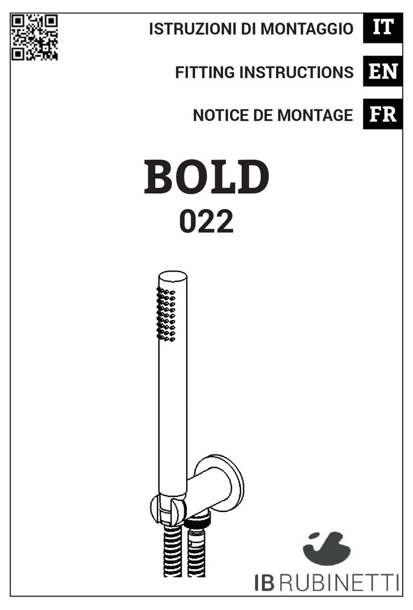 IB RUBINETTI BOLD 022 Fitting instructions IB RUBINETTI BOLD 022 Fitting instructions
