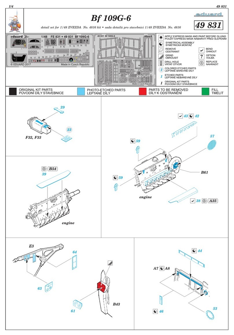 Eduard Bf 109G-6 User manual