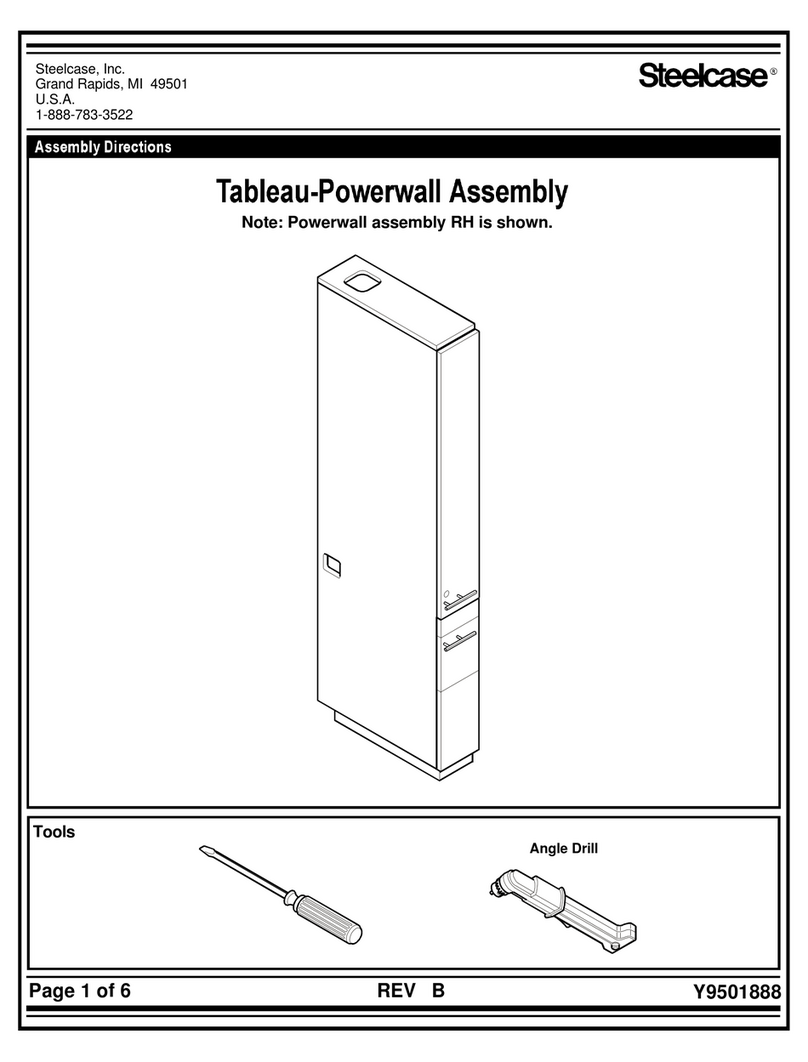 Steelcase Tableau-Powerwall Assembly Directions