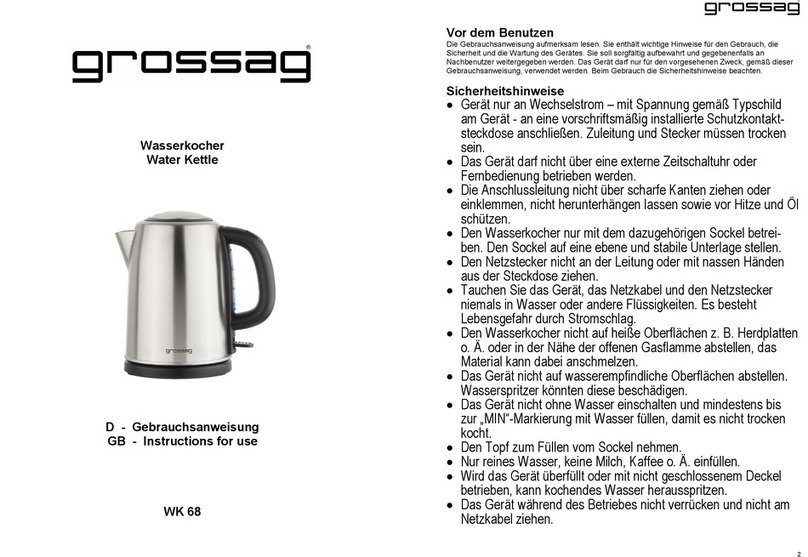 grossag WK 68 Instructions for use