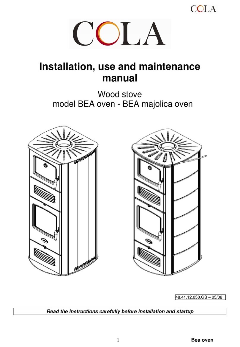 Cola BEA oven Installation, use and maintenance manual