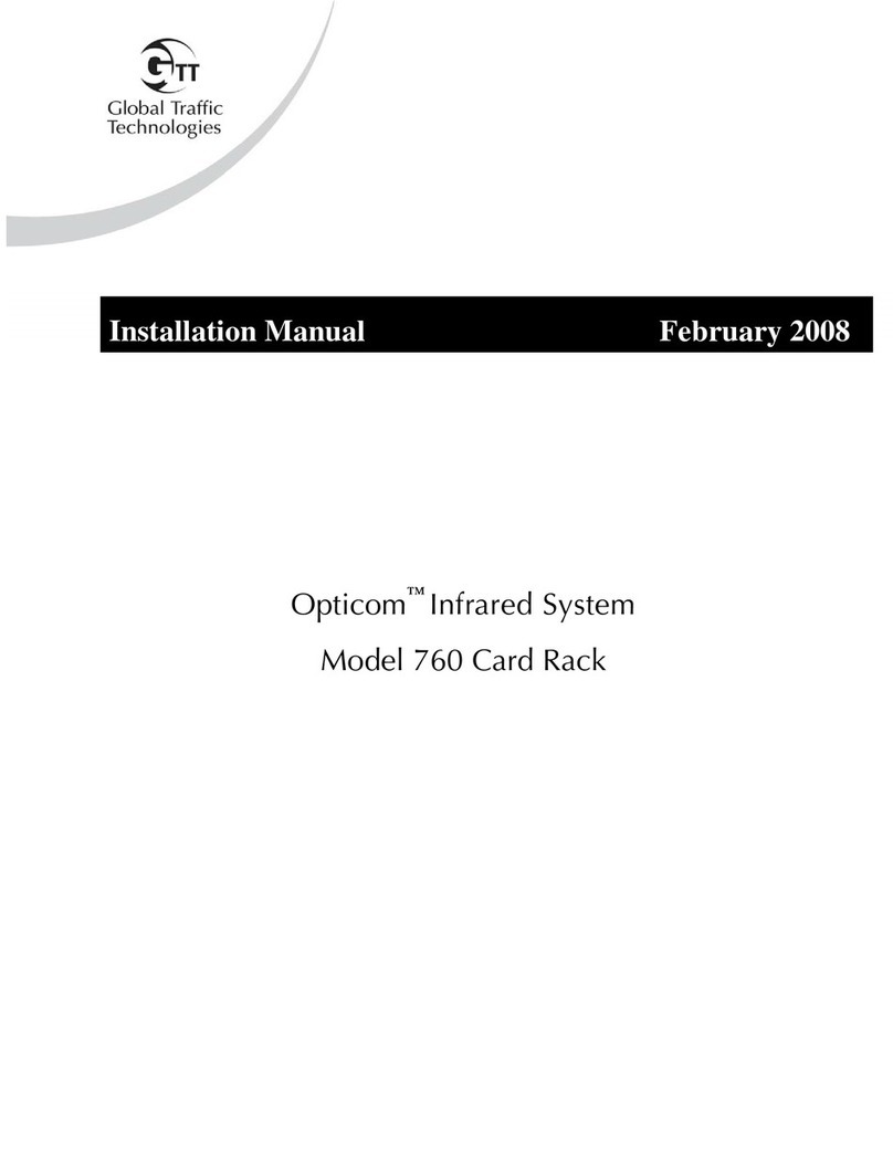 Global Traffic Technologies Opticom 760 installation manual