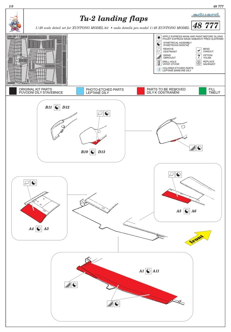 Eduard Tu-2 landing flaps User manual
