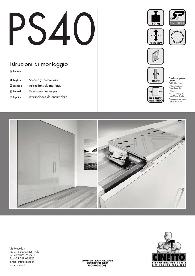 cinetto B-MOVED PS40 Assembly instructions cinetto B-MOVED PS40 Assembly instructions