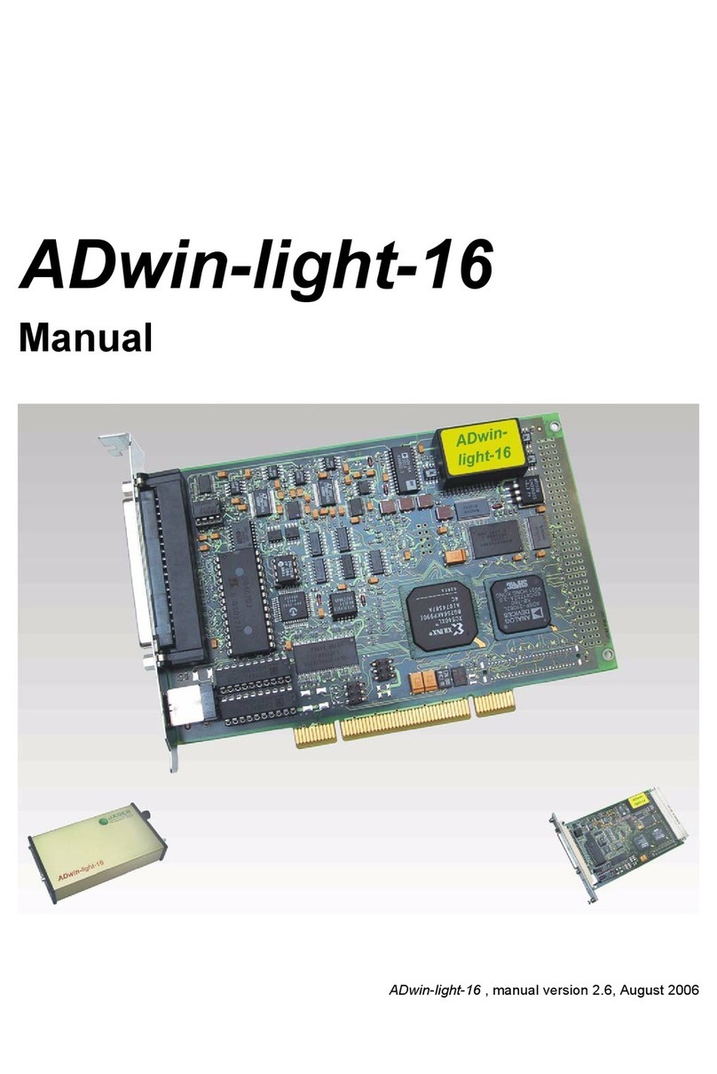 Jäger ADwin-light-16 manual