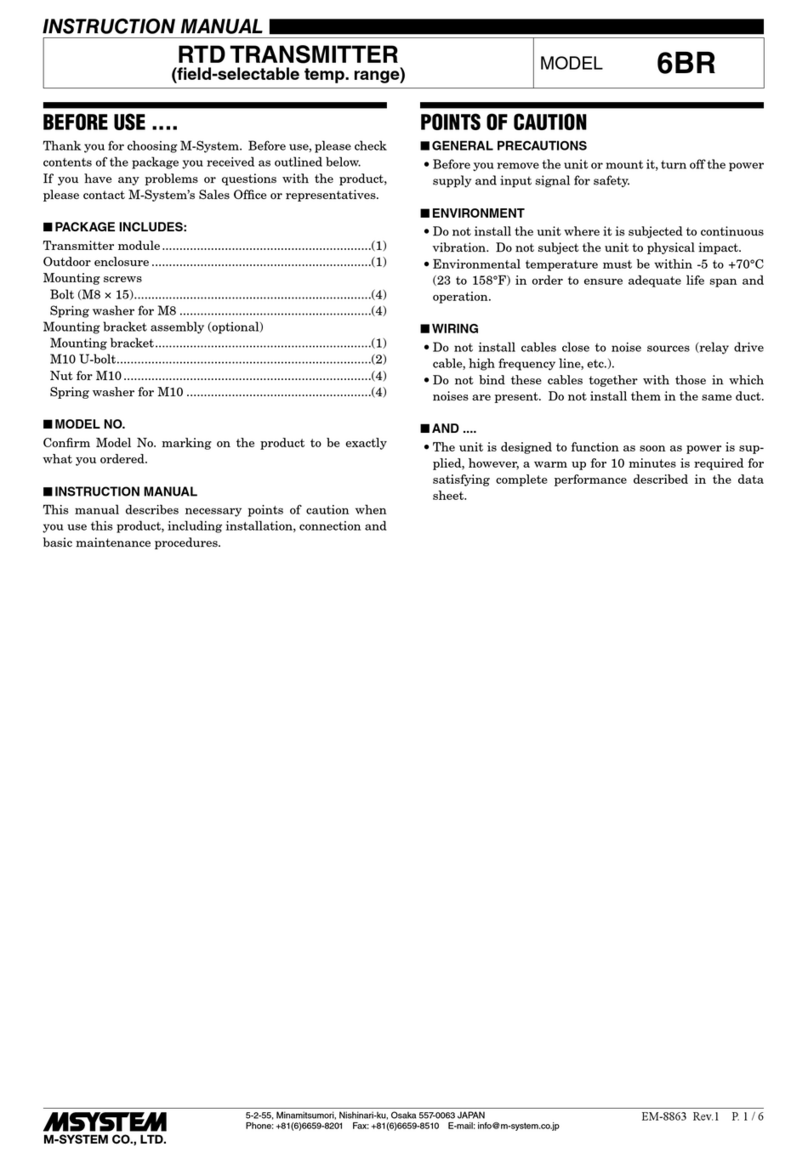 M-system 6BR User manual
