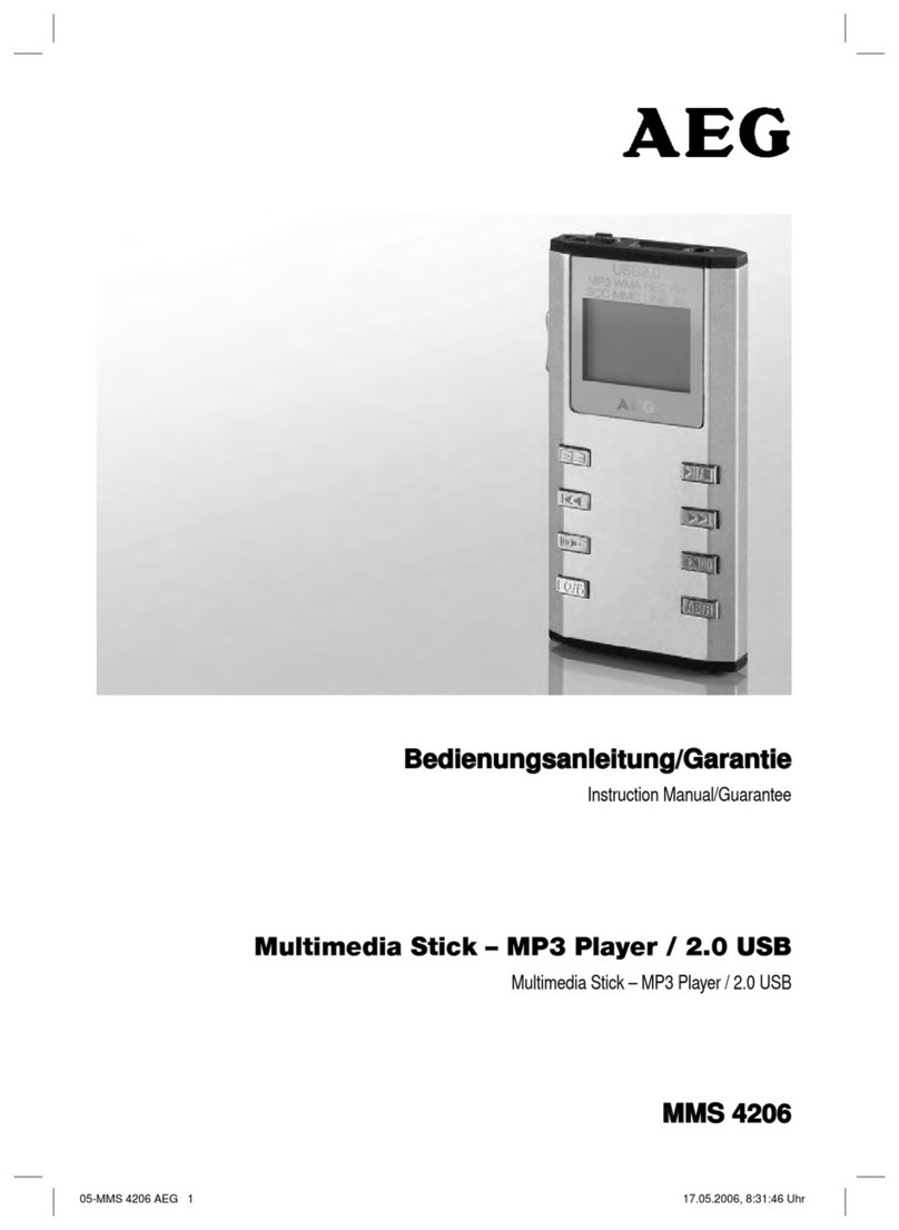 AEG MMS 4206 Instruction manual & guarantee