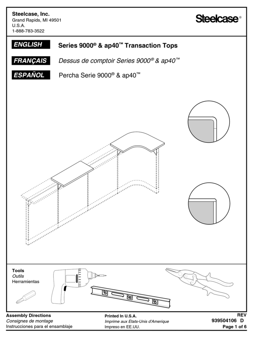 Steelcase 9000 Series Assembly Directions Steelcase 9000 Series Assembly Directions