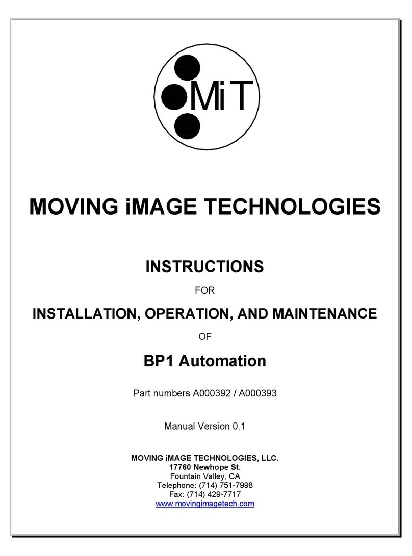 MIT BP1 Automation Installation, operation and maintenance