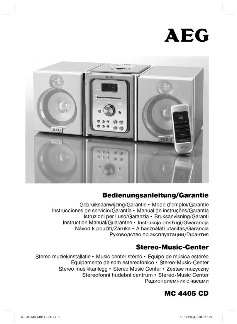 AEG MC 4405 CD Technical specifications AEG MC 4405 CD Technical specifications