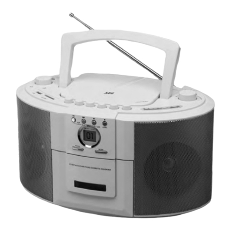 AEG SRR 4311 CD/MP3 Instruction manual & guarantee