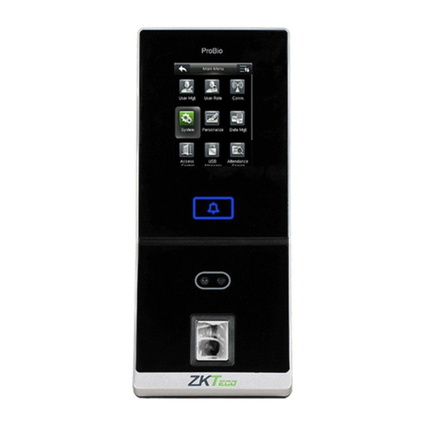 ZKTeco ProBio quick start guide