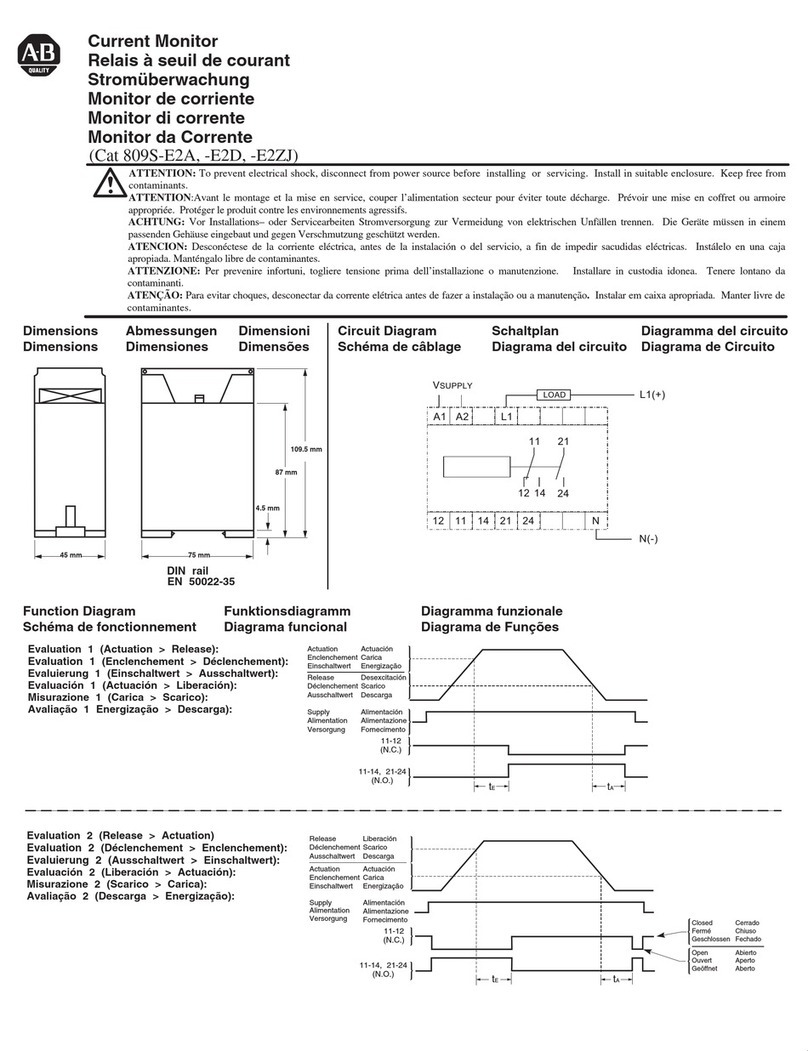 Allen-Bradley 809S-E2A User manual