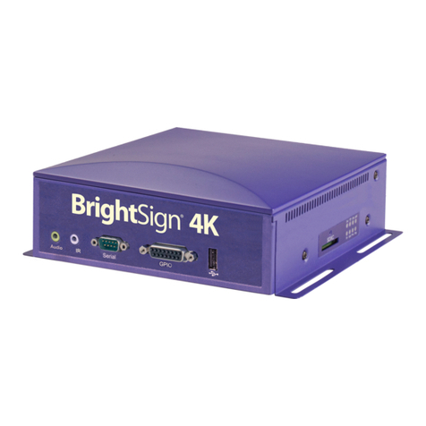 BrightSign 4K Series User manual