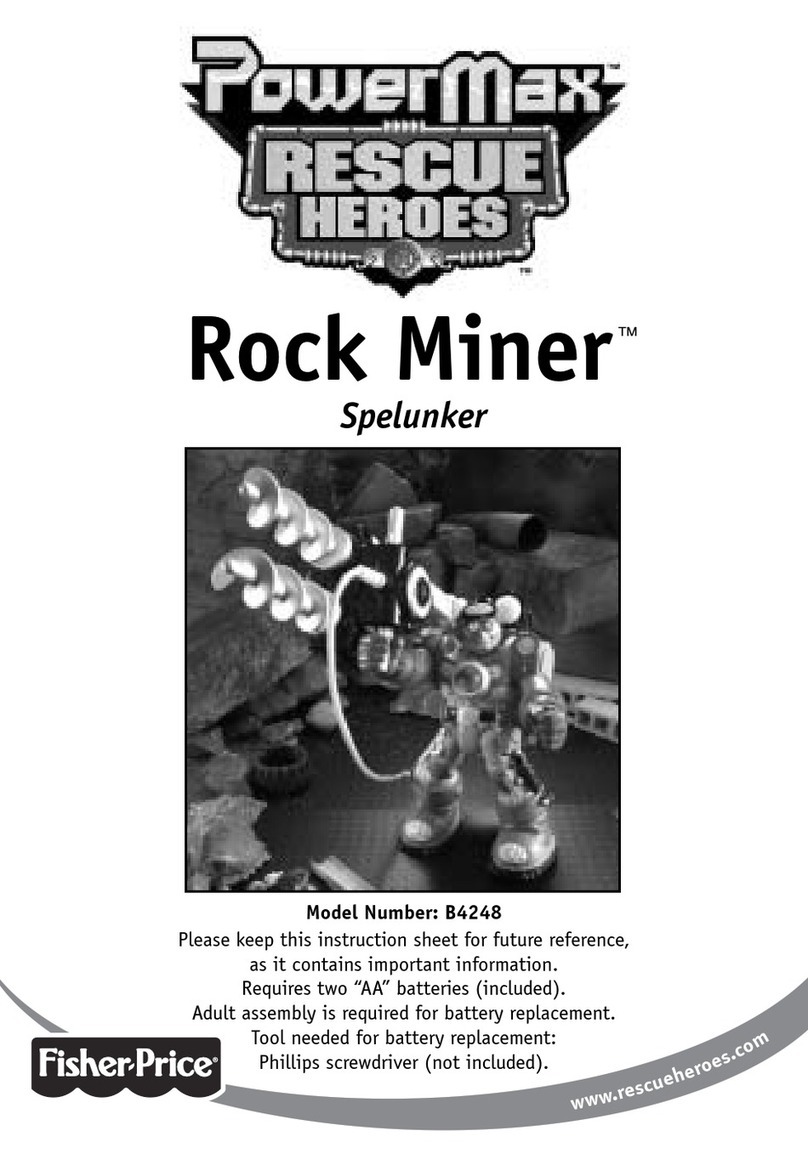 Fisher-Price PowerMax Rescue Heroes Rock Miner quick start guide