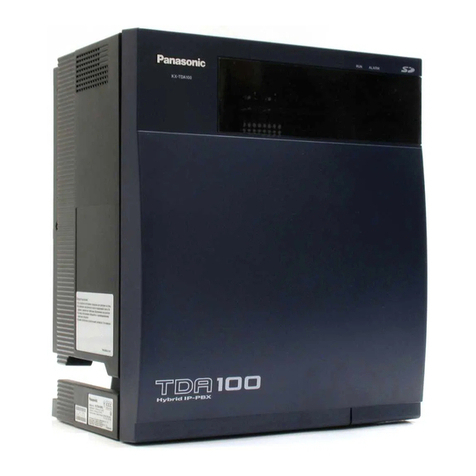 Panasonic TDA 100 User manual
