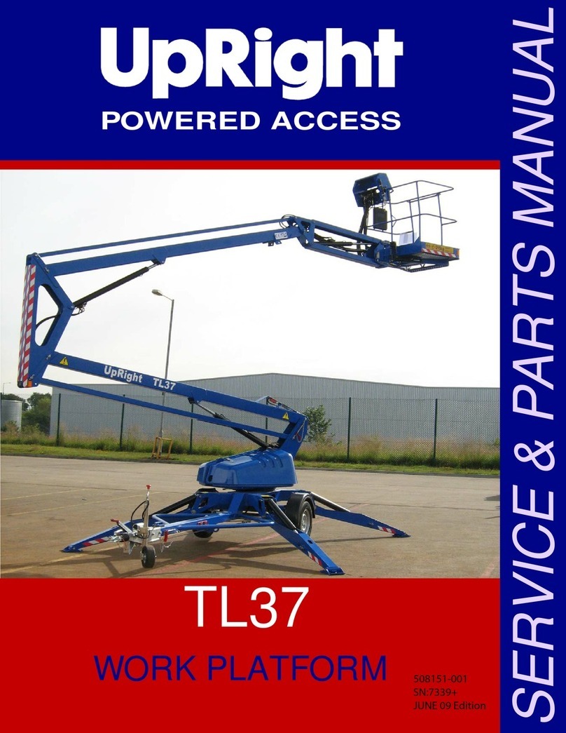 Upright TL37 Service & parts manual