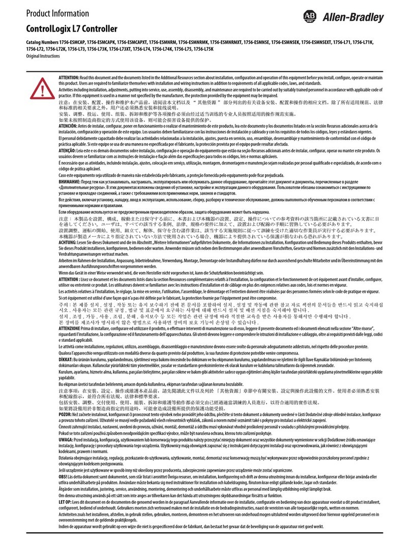 Allen-Bradley 1756-L71 User manual