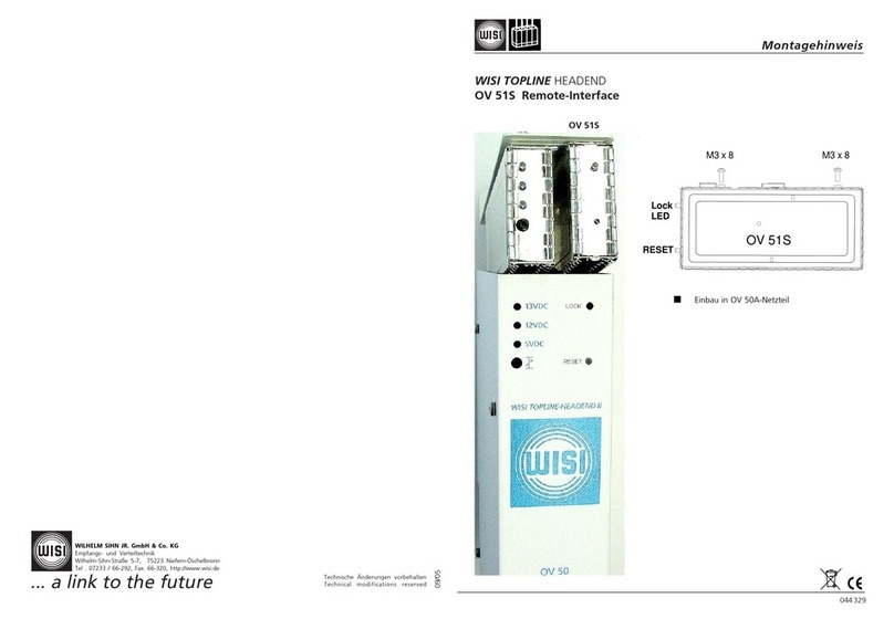 Wisi TOPLINE HEADEND OV 51S Mounting instructions