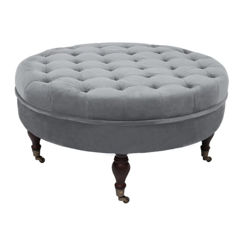 Abble Tufted Round Cocktail Ottoman 300540 User manual
