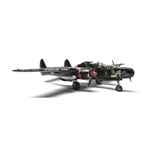 Eduard P-61B undercarriage quick start guide