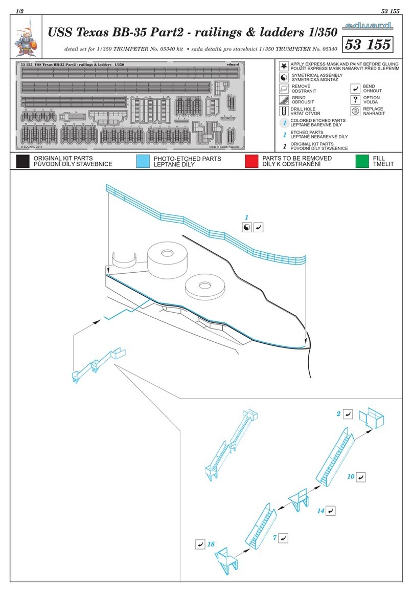 Eduard USS Texas BB-35 Part2 - railings & ladders... User manual Eduard USS Texas BB-35 Part2 - railings & ladders... User manual