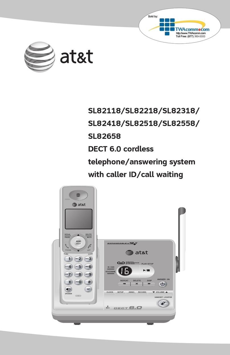 AT&T SL82218 User manual
