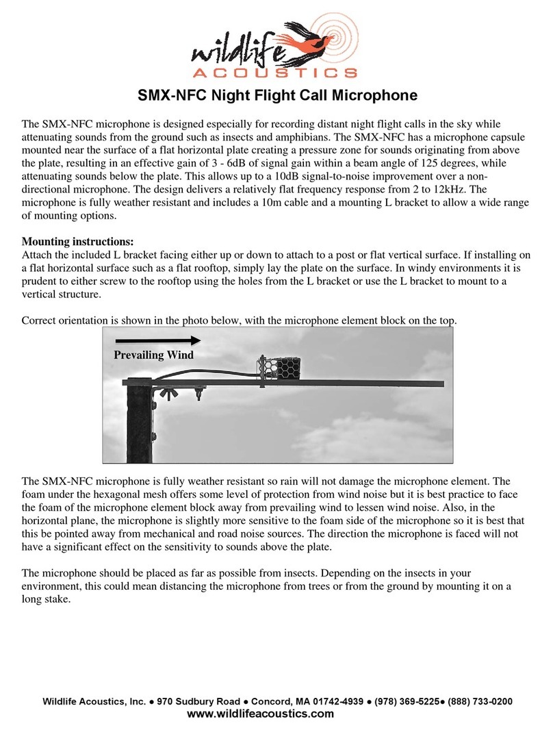 Wildlife Acoustics SMX-NFC quick start guide