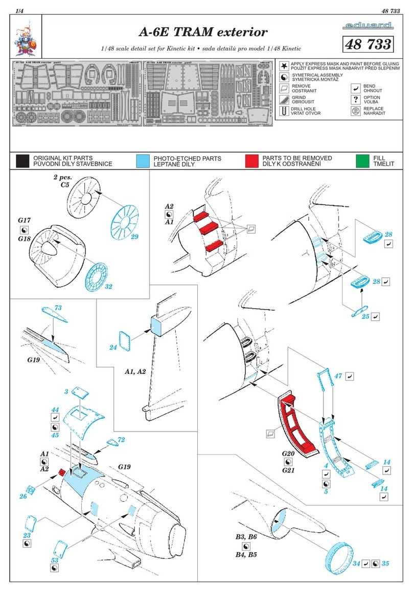 Eduard A-6E TRAM exterior quick start guide