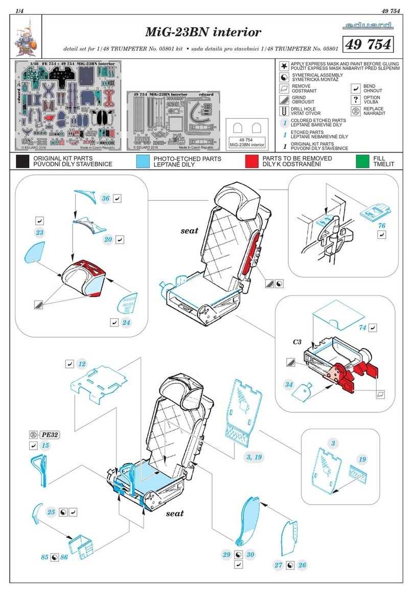 Eduard MiG-23BN interior User manual Eduard MiG-23BN interior User manual