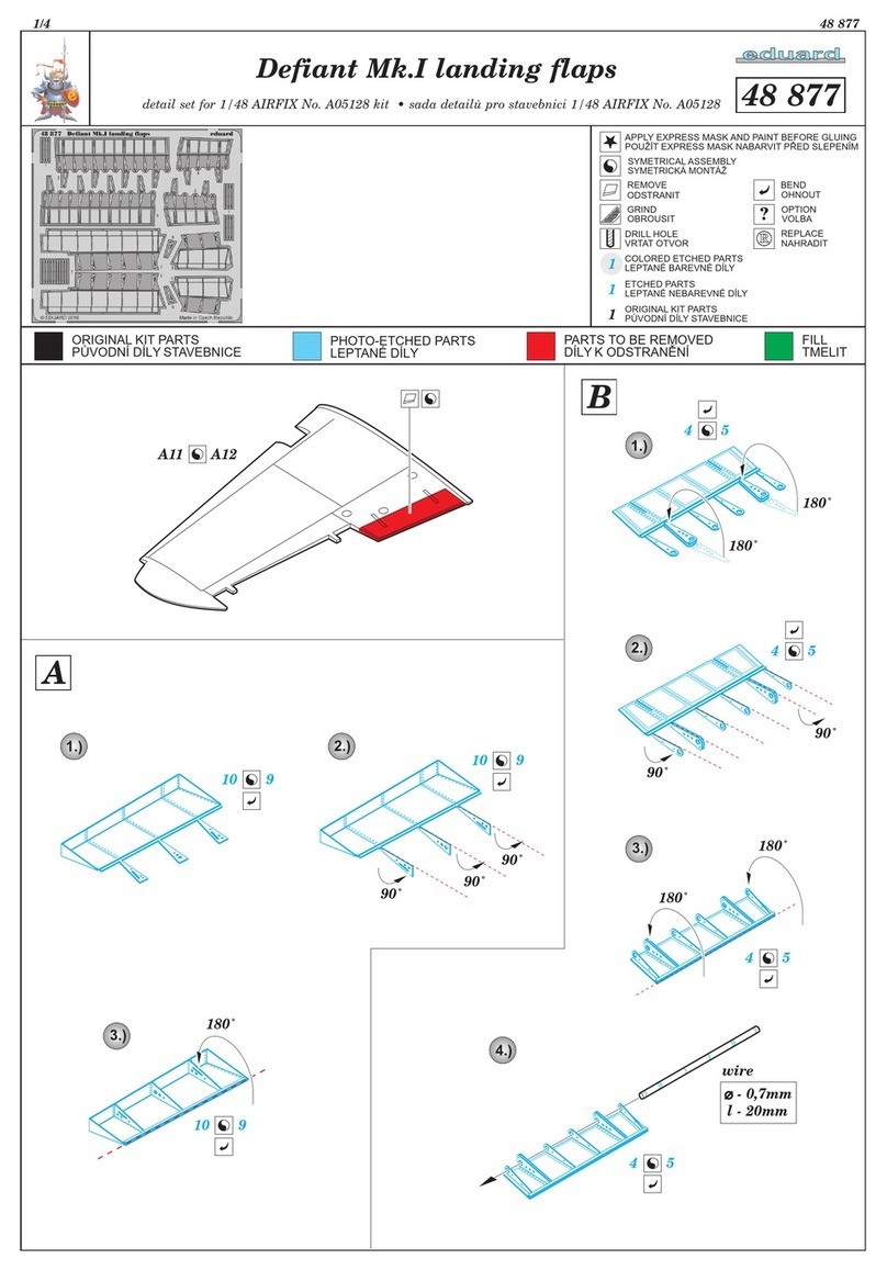 Eduard Defiant Mk.I landing flaps quick start guide