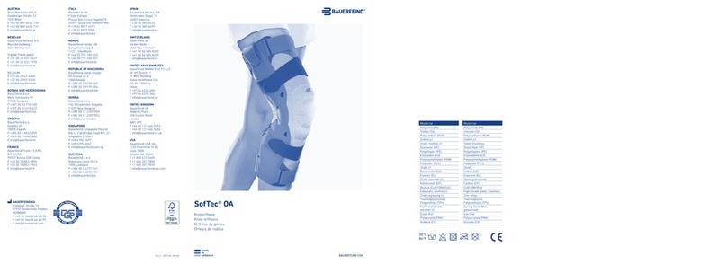 Bauerfeind SofTec OA User manual