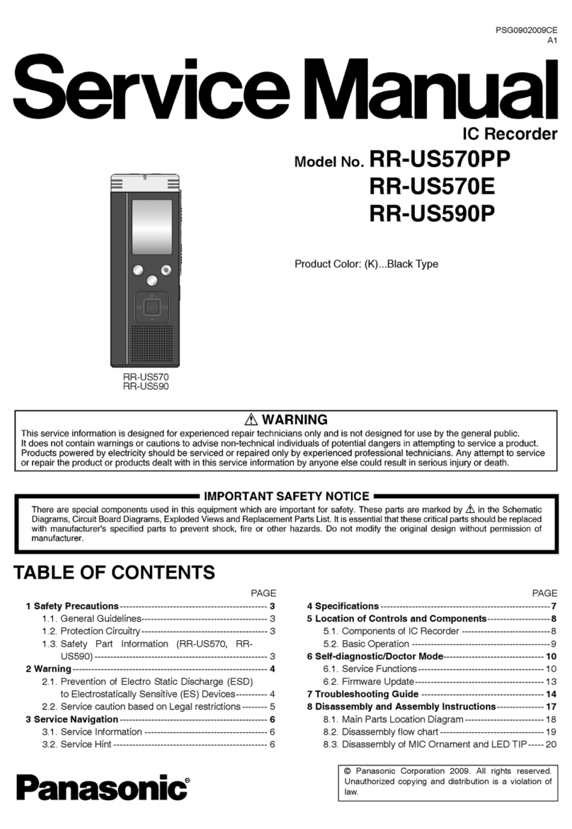Panasonic RR-US570PP User manual Panasonic RR-US570PP User manual