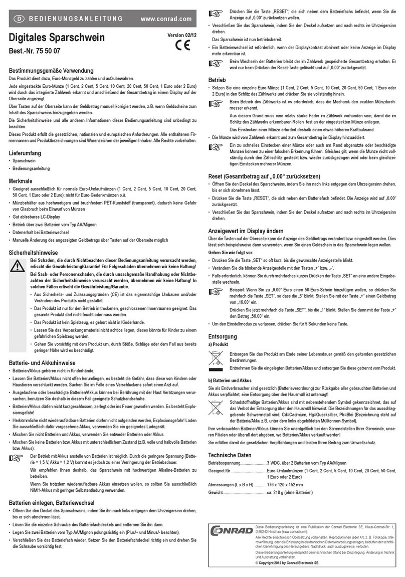 Conrad 75 50 07 User manual
