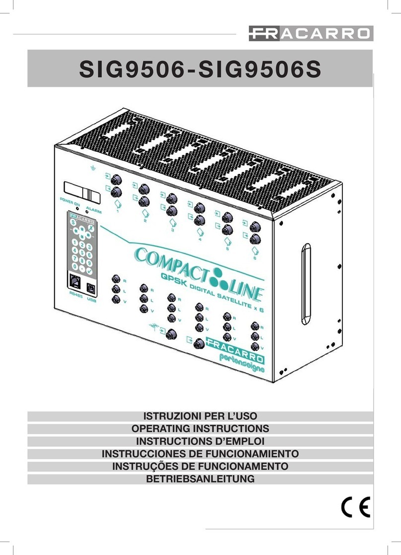 Fracarro SIG9506 operating instructions