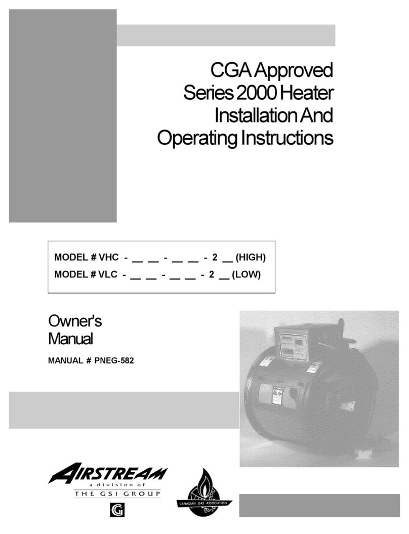 GSi Airstream 2000 Series User manual