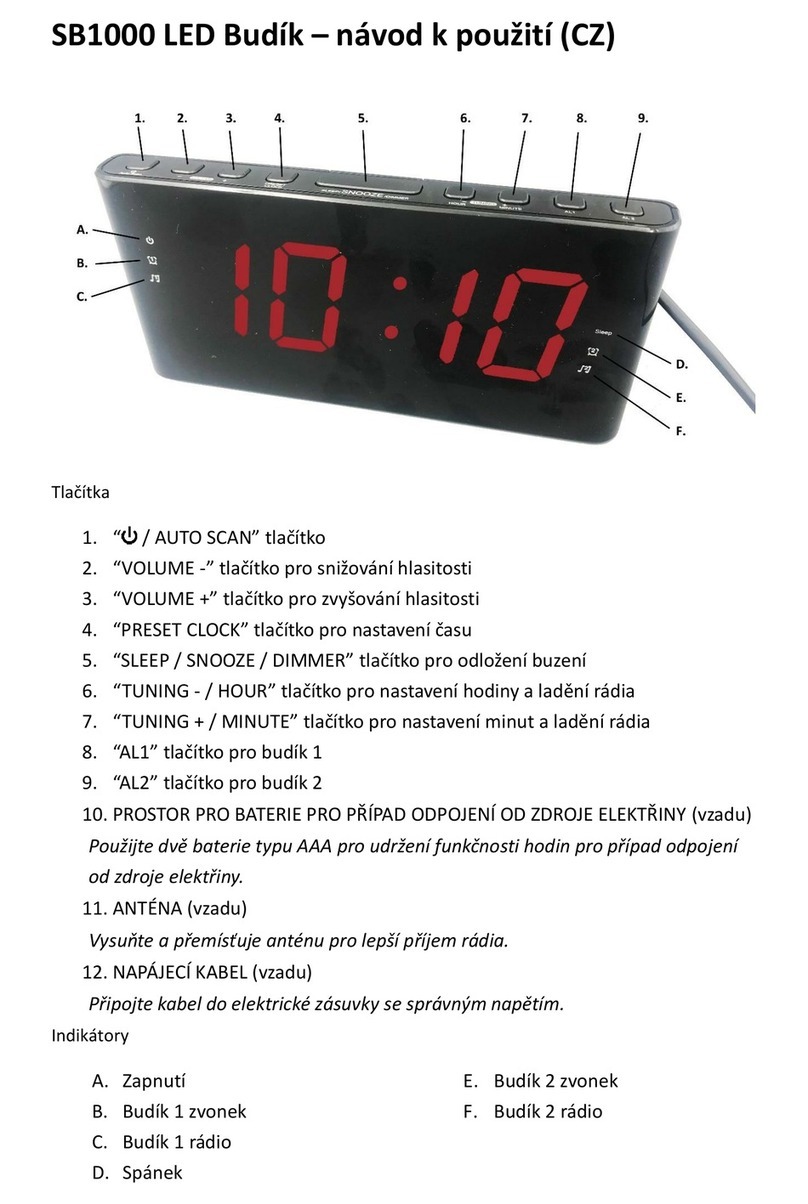 vlahova SB1000 User manual