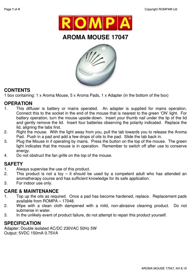Rompa AROMA MOUSE quick start guide