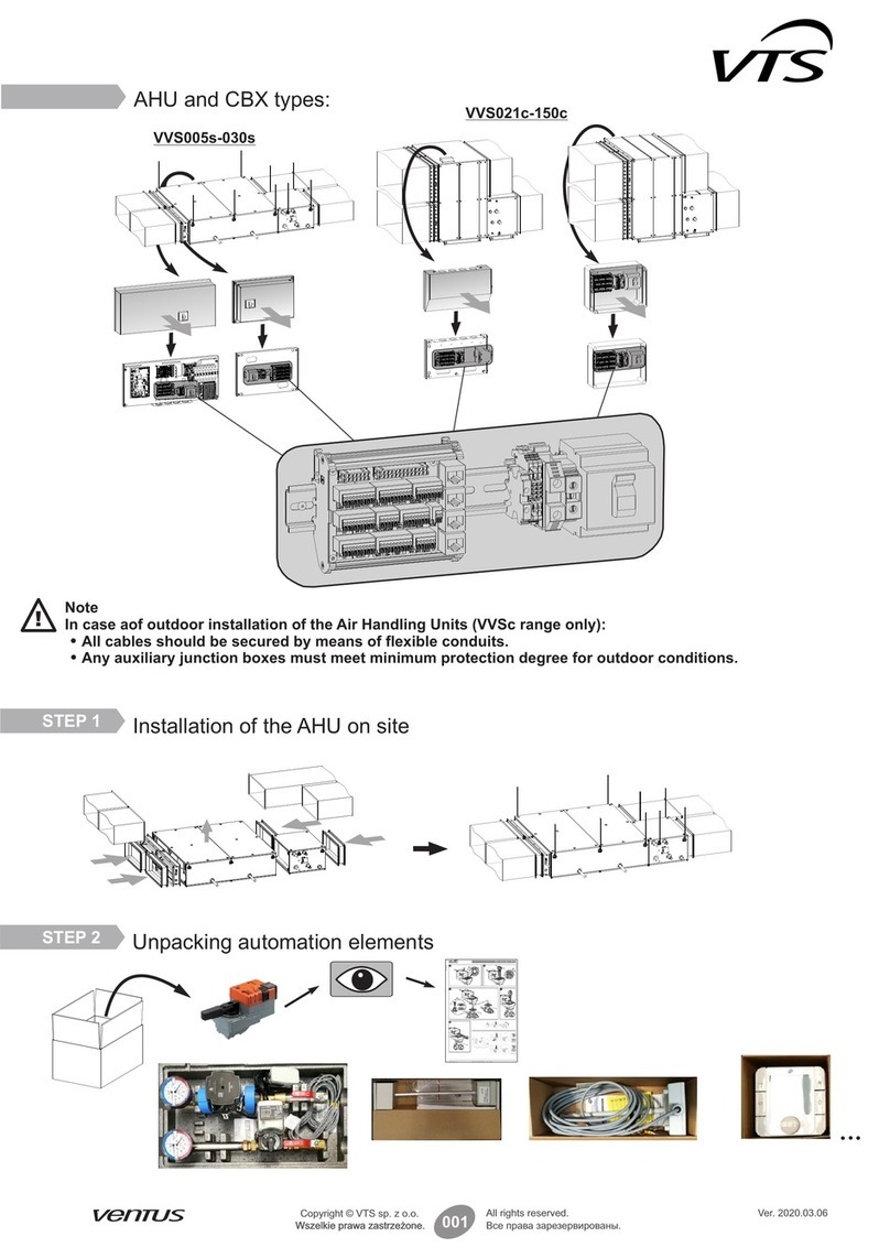 VTS Medical Systems Ventus VVS005s-030s manual