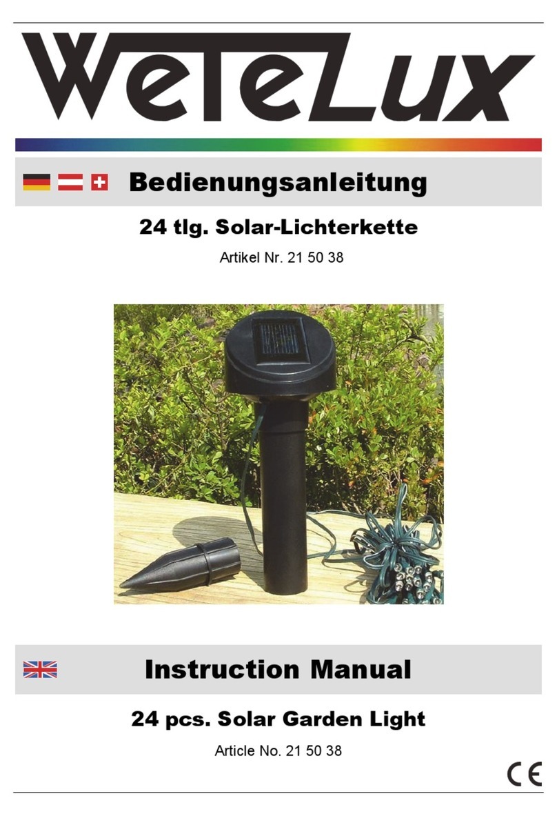 Wetelux 21 50 38 instruction manual