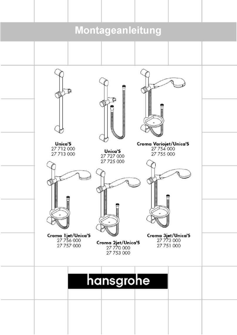 Hans Grohe Unica'S 27 712 000 User manual Hans Grohe Unica'S 27 712 000 User manual