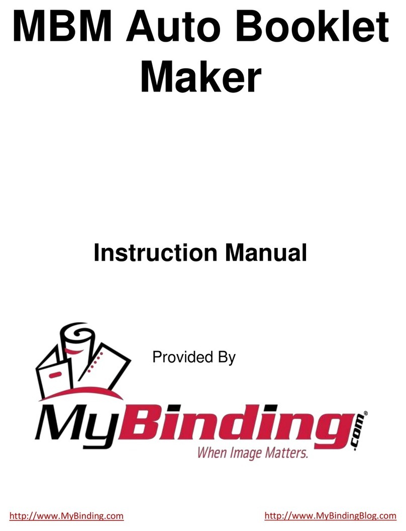 MyBinding MBM 87M User manual MyBinding MBM 87M User manual