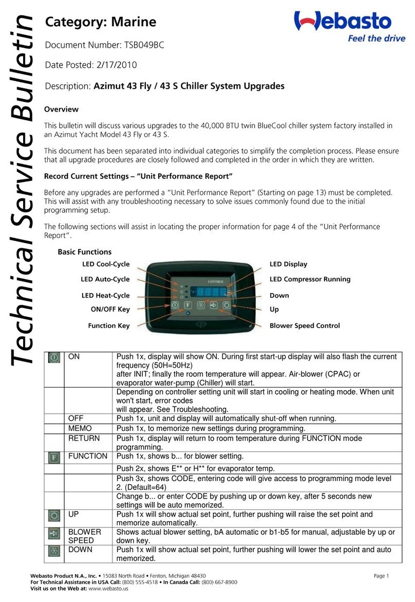 Webasto Azimut 43 Fly Technical service bulletin