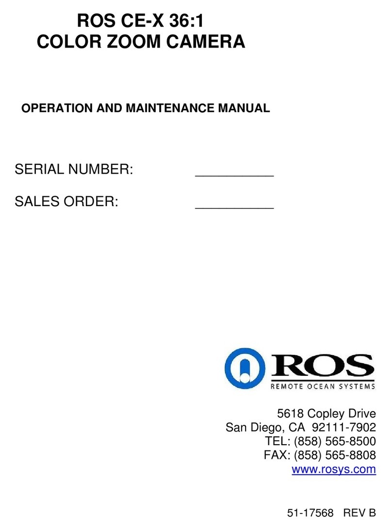 Ros CE-X-36 Operation and maintenance manual